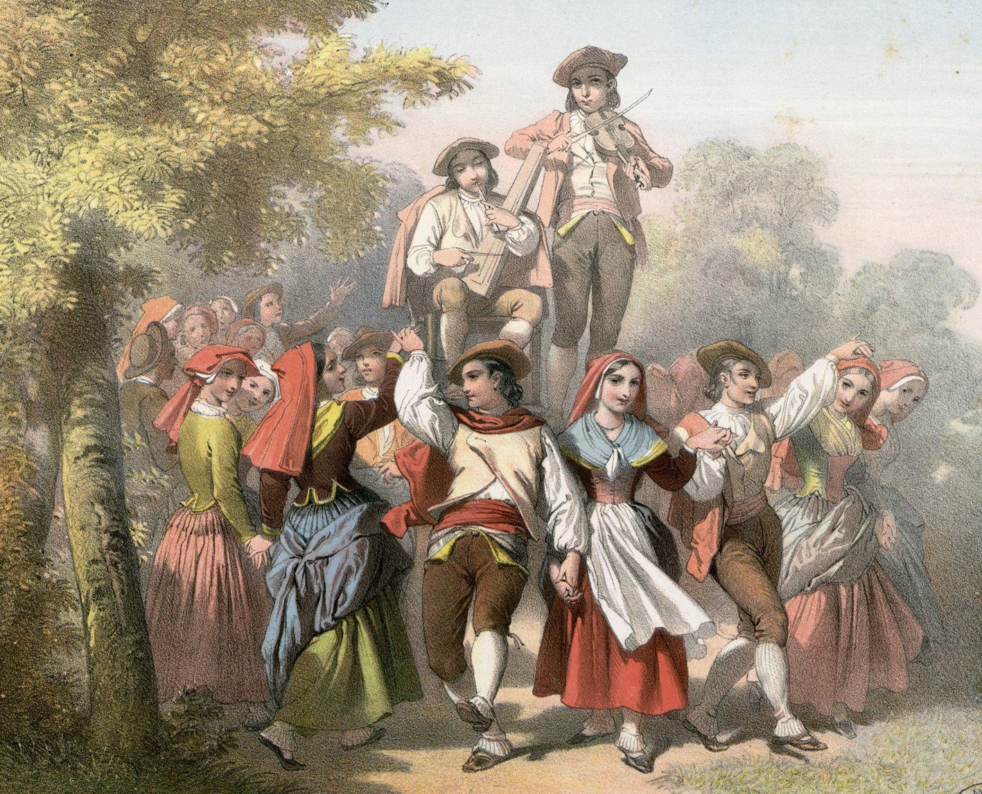 The Dancing Plague of Strasbourg (1518) (By Alfred Dartiguenave, Public domain)