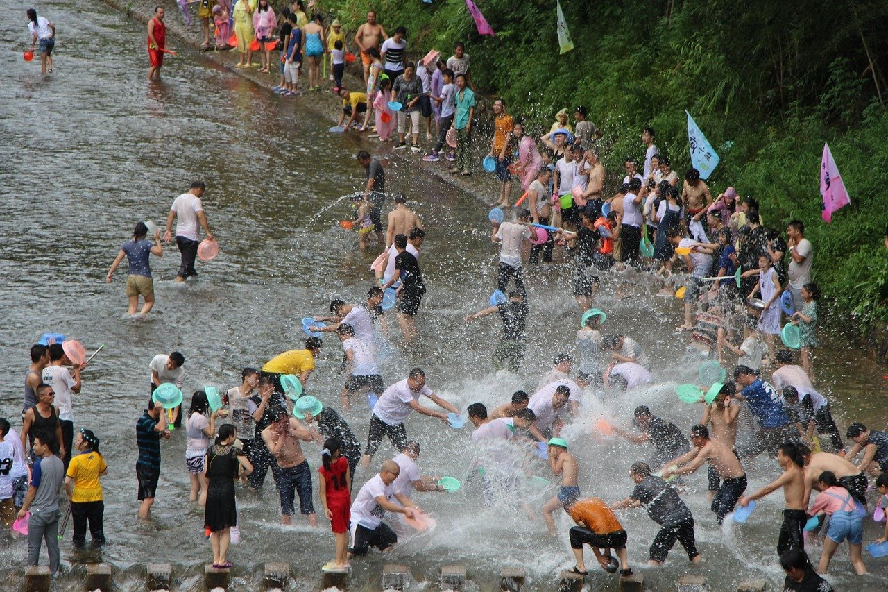 6. Songkran – Chiang Mai and Bangkok, Thailand (Image Credits: Pixabay)
