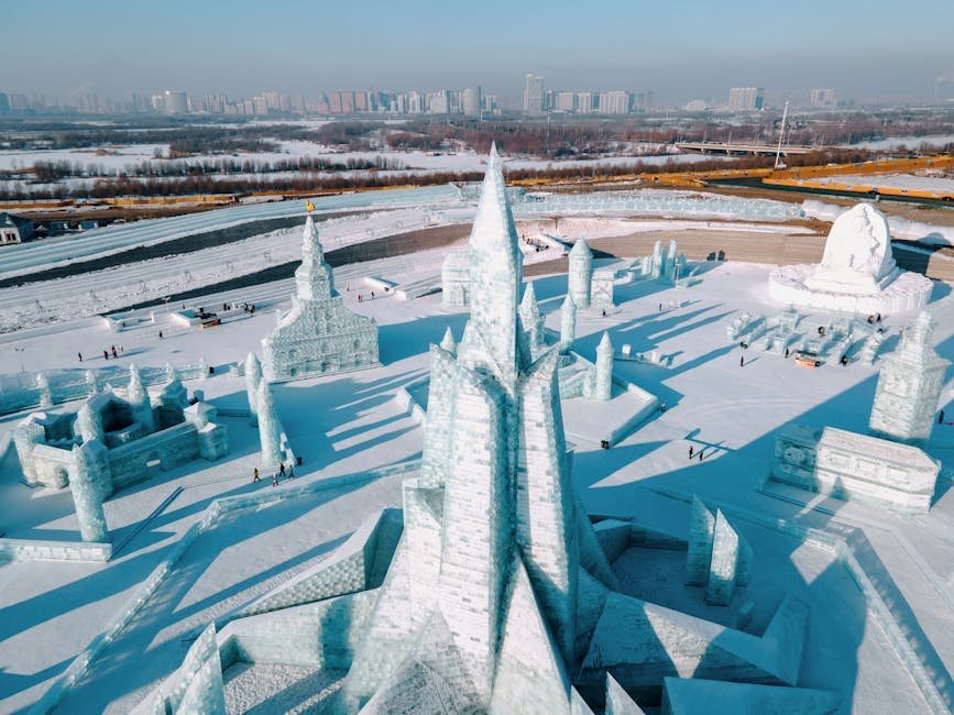Harbin Ice Festival, China (Image Credits: Pexels)