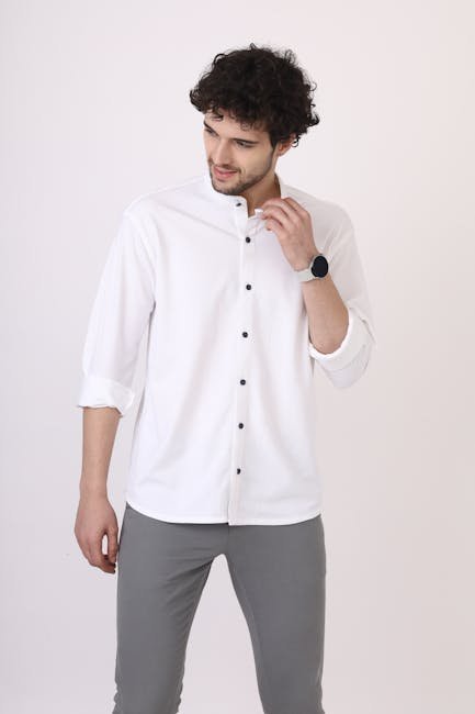 White Button-Up Shirt (Image Credits: Pexels)