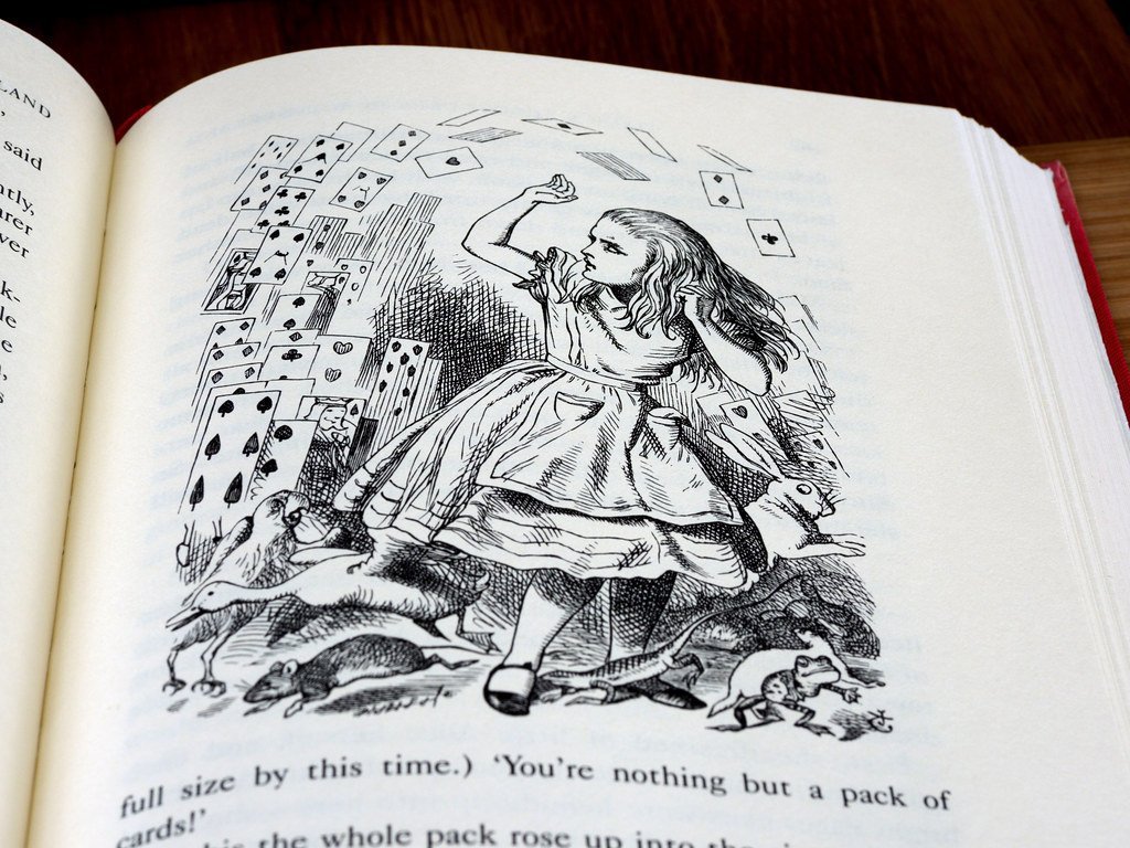 Alice’s Adventures in Wonderland by Lewis Carroll (Brett Jordan, Flickr, CC BY 2.0)