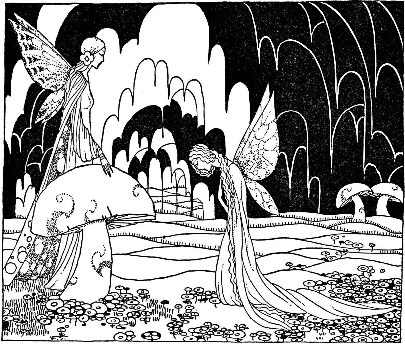 The Evolution of Fairy Tales (By Virginia Frances Sterret, Public domain)