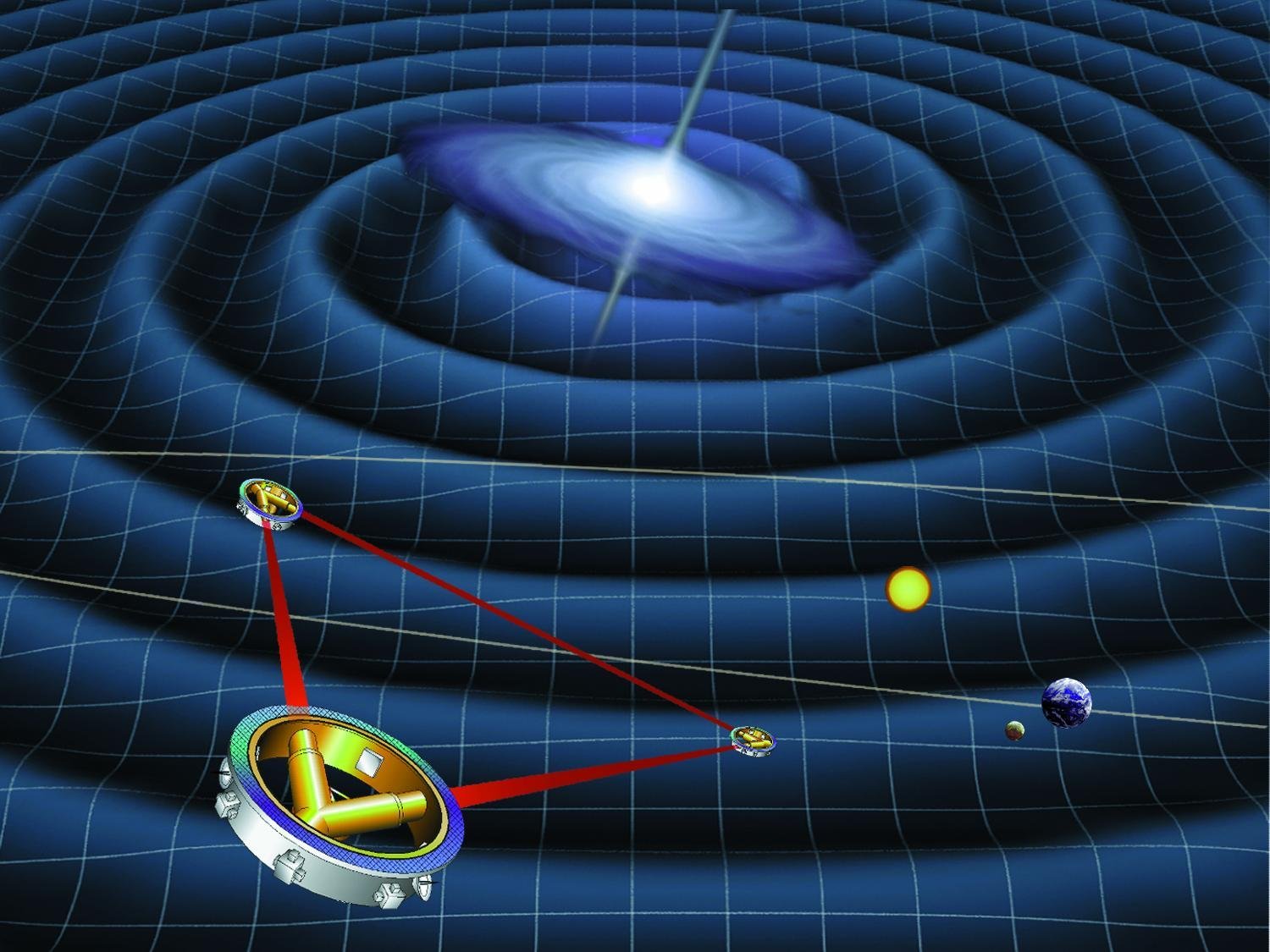 Gravitational Waves Detection (2015) (NASA, Public domain)
