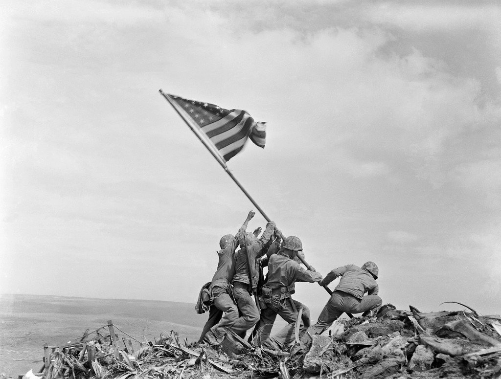 Raising the Flag on Iwo Jima (Image Credits: Rawpixel)