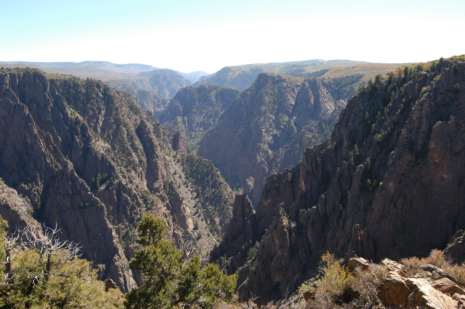 Black Canyon of the Gunnison National Park, Colorado (Taken by user Lorax on en.wikipedia, CC BY-SA 3.0)