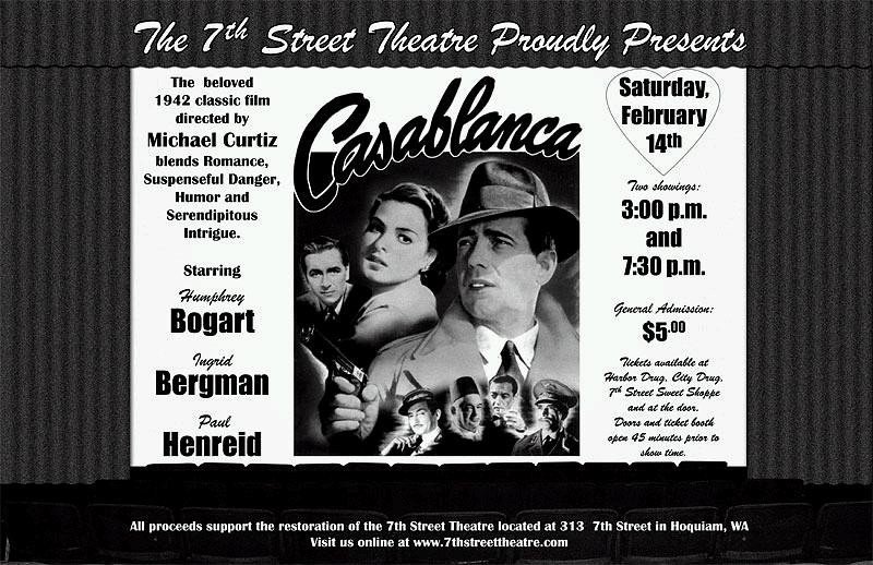 Casablanca (1942) (7th Street Theatre, Flickr, CC BY 2.0)