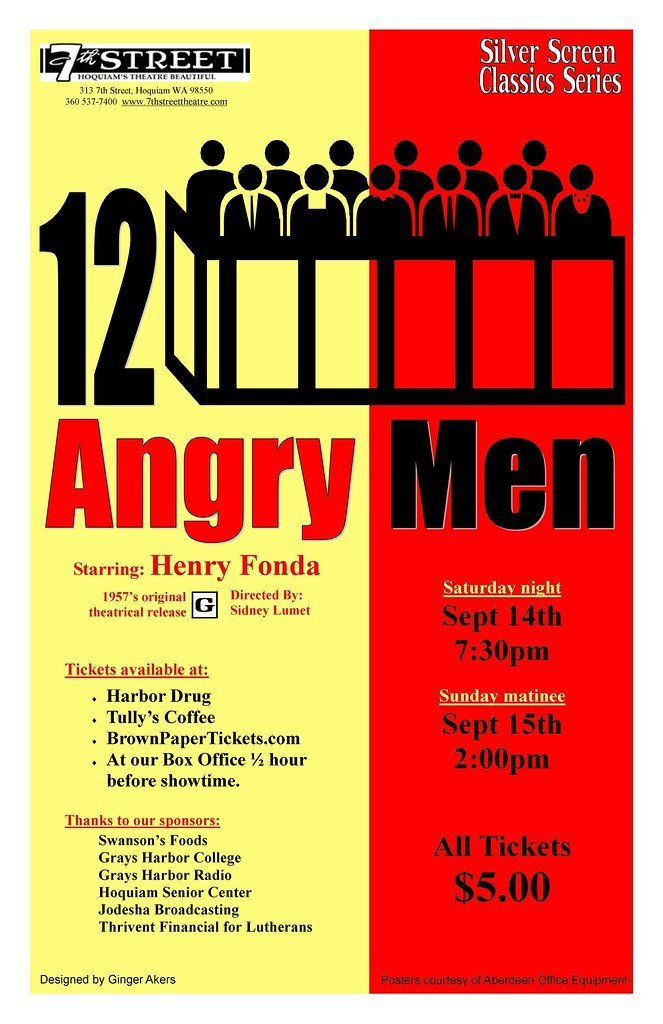 12 Angry Men (1957) (7th Street Theatre, Flickr, CC BY 2.0)