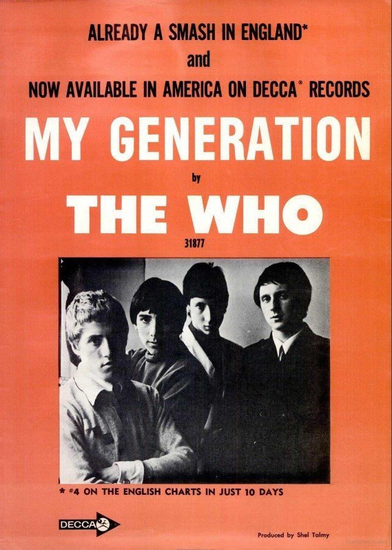 26. The Who's "Baba O'Riley" (Billboard magazine, 20 November 1965, page 19, Public domain)