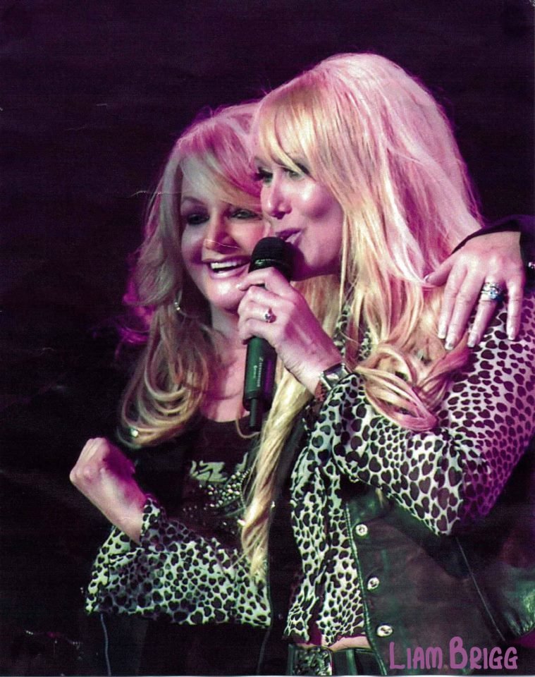 "Turn around, bright eyes" by Bonnie Tyler (Image taken at a concert, printed and then scanned.

Previously published: No other publications have been made., CC BY-SA 3.0)