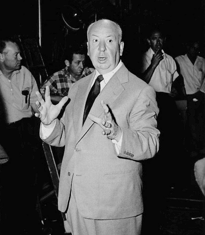 Alfred Hitchcock (eBay
front

back, Public domain)