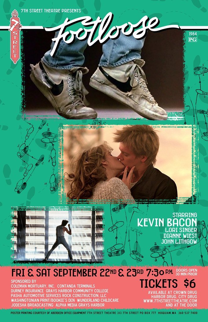 Footloose (1984) (7th Street Theatre, Flickr, CC BY 2.0)