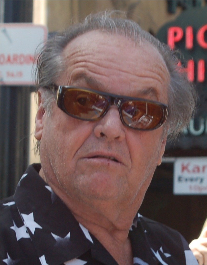 Jack Nicholson (By Angela George at https://www.flickr.com/photos/sharongraphics/ (cropped by user:LeeGer), CC BY-SA 3.0)