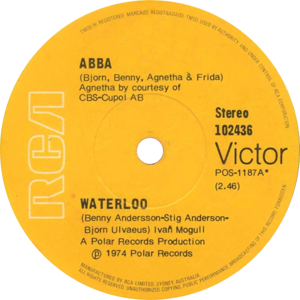 6. "Dancing Queen" by ABBA (By RCA Victor Records, Public domain)