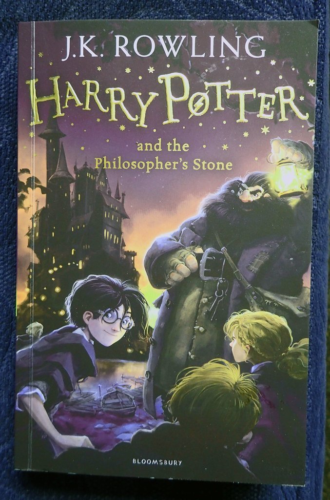 Harry Potter and the Philosopher’s Stone by J.K. Rowling (Gwydion M. Williams, Flickr, CC BY 2.0)