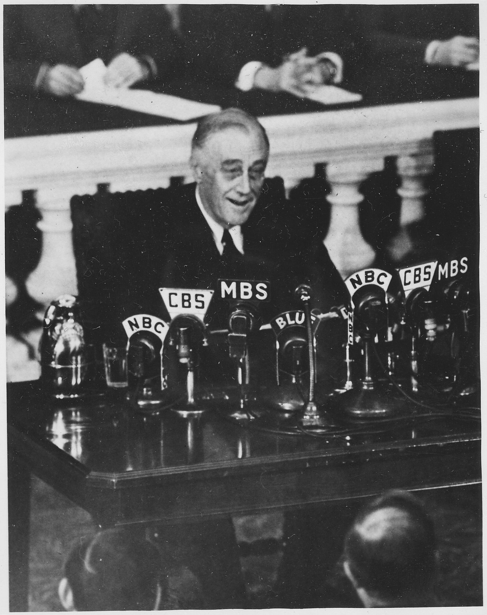 Franklin D. Roosevelt's "Day of Infamy" Address (1941) (U.S. National Archives and Records Administration, Public domain)