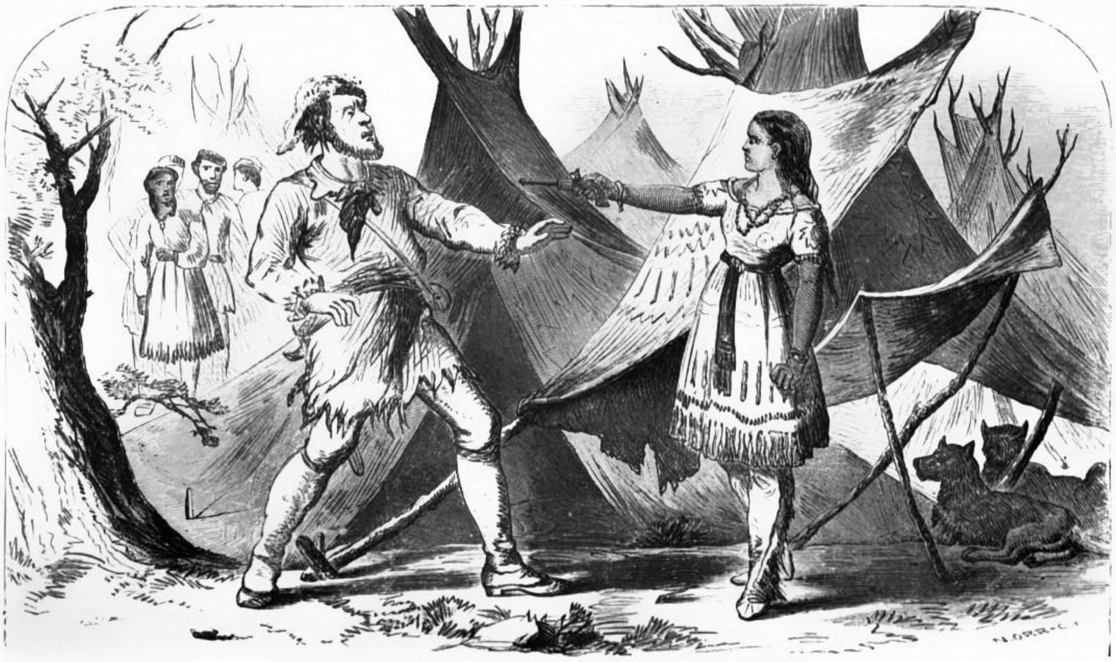 Hugh Glass (Eleven Years in the Rocky Mountains and Life on the Frontier, Public domain)