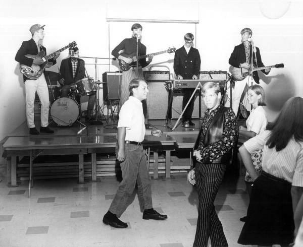 Mashed Potato (View looking towards band playing at a Pine Crest School dance party: Fort Lauderdale, Florida, Public domain)