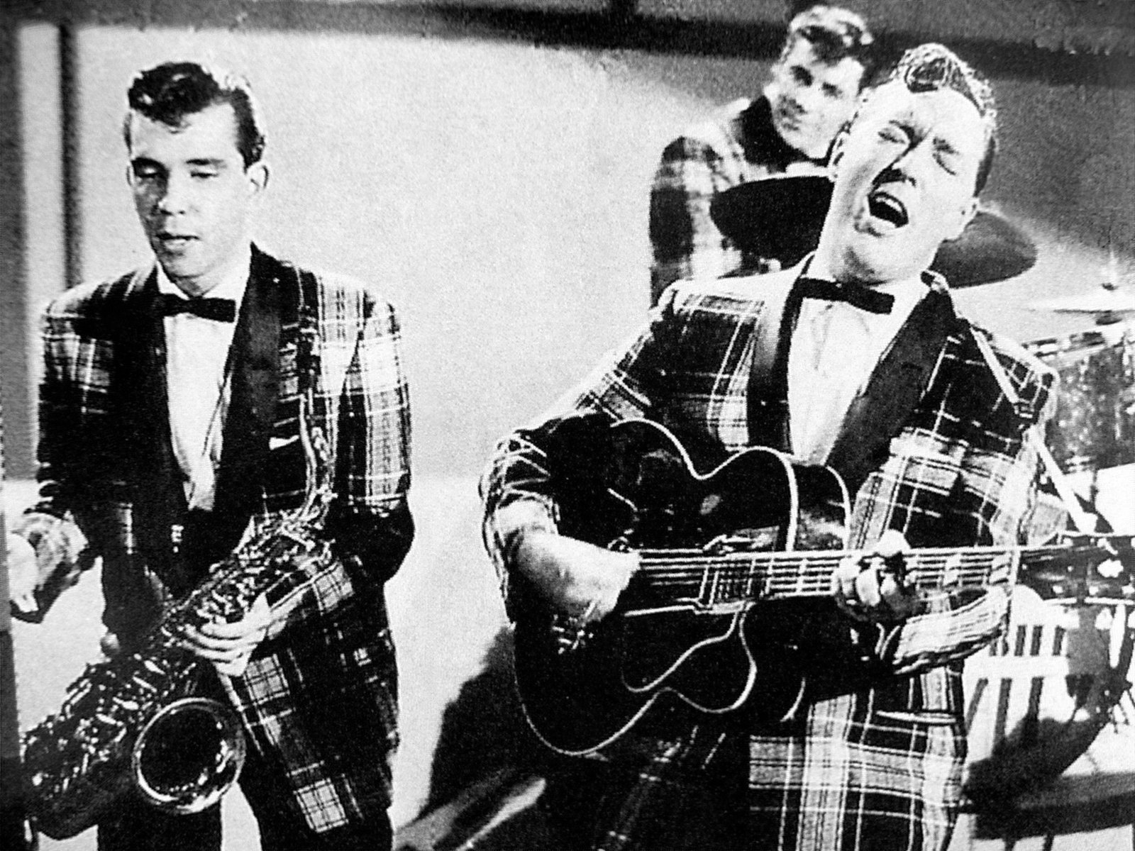 Bill Haley and "Rock Around the Clock" (This image was provided with the friendly permission by Mr. Klau Klettner from Hydra Records., Copyrighted free use)
