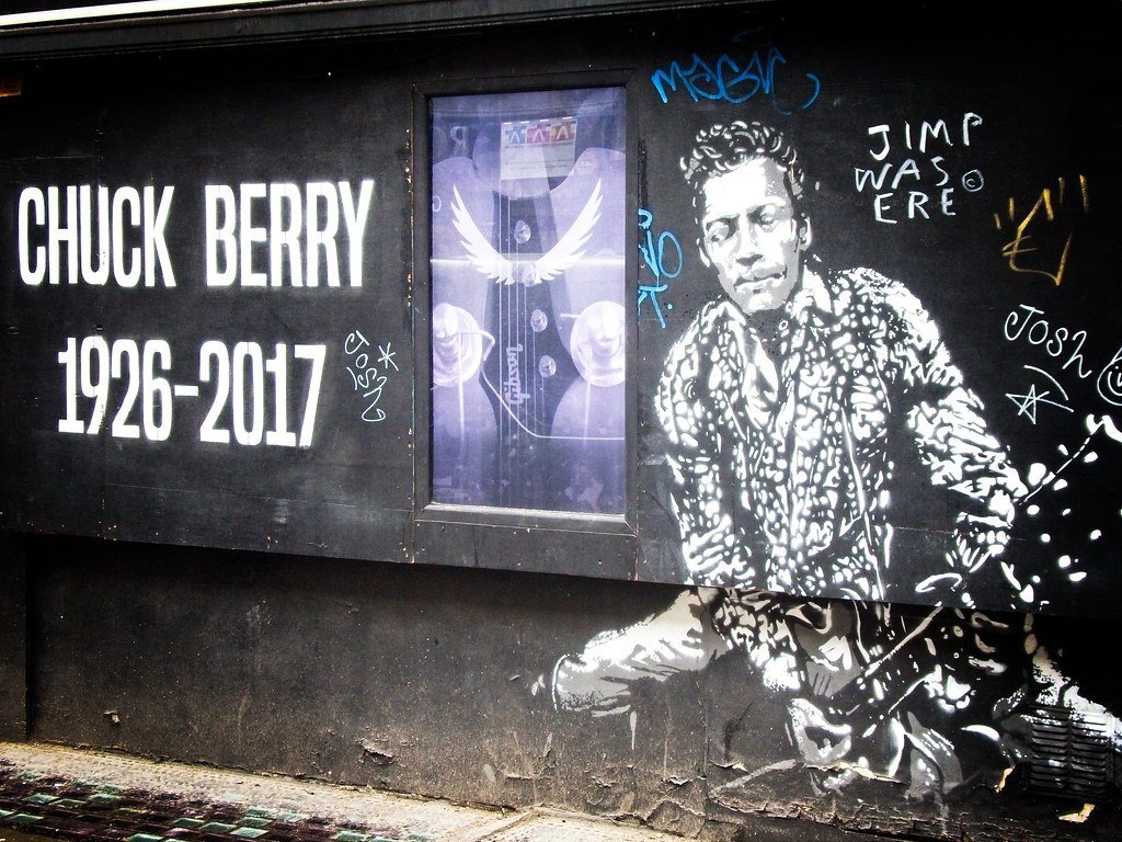 Chuck Berry's Guitar Mastery (garryknight, Flickr, CC BY 2.0)