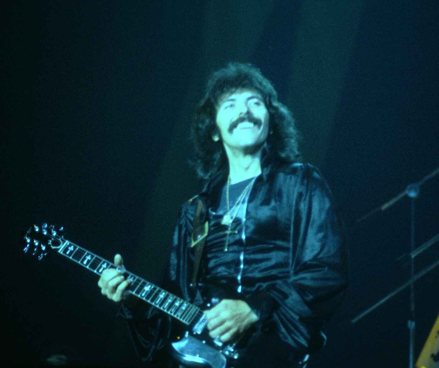 5. The Cough on "Sweet Leaf" Is Iommi (Flickr: Tony Iommi at the New Haven Coliseum, CC BY 2.0)