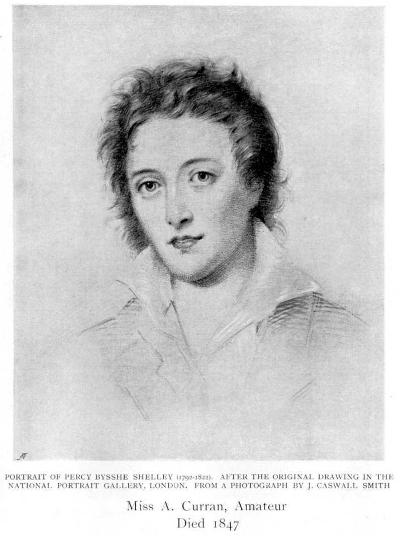 Percy Bysshe Shelley (By Amelia Curran, Public domain)