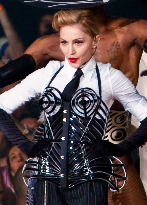 Madonna’s Cone Bra on the 1990 Blonde Ambition Tour (By Youngrobv, CC BY-SA 3.0)